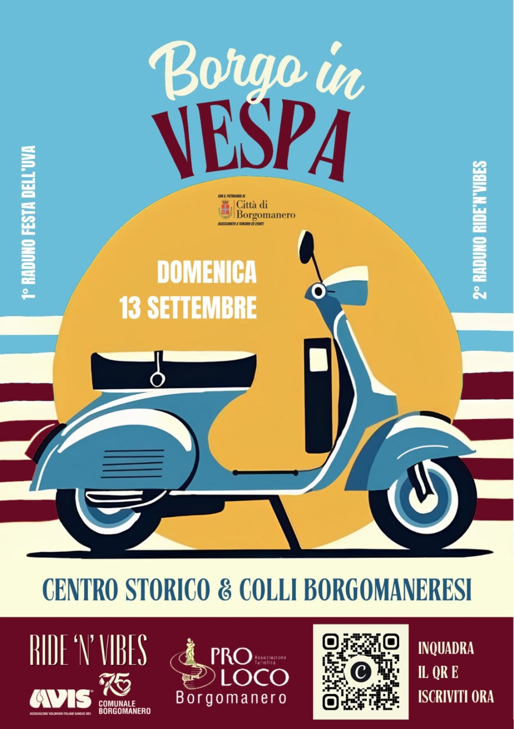 Borgo in Vespa: il Raduno tra le Colline di Borgomanero
